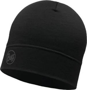 Buff BUFF® Czapka Merino Lightweight Hat SOLID BLACK - Czapki damskie - miniaturka - grafika 1