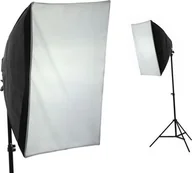 Lampy studyjne - Lampa studyjna Massa SOFTBOX 60x90cm + LAMPA + 4x ŻARÓWKI 85W + STATYW - miniaturka - grafika 1