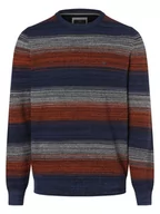 Swetry męskie - Fynch-Hatton - Sweter męski, niebieski|pomarańczowy|szary - miniaturka - grafika 1