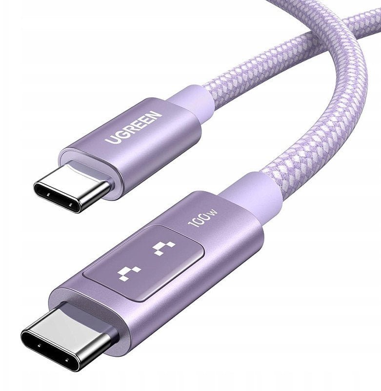 Kabel USB-C do USB-C Ugreen Uno L509, 100W, 2m fioletowy 53109-0