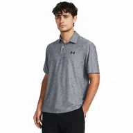 Koszulki sportowe męskie - Męska koszulka Under Armour T2G Polo Rozmiar: M / Kolor: szary - miniaturka - grafika 1