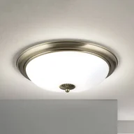 Lampy sufitowe - ORION Lampa sufitowa Empire, Ø 48 cm, antyczny mosiądz, matowe opalowe szkło - miniaturka - grafika 1