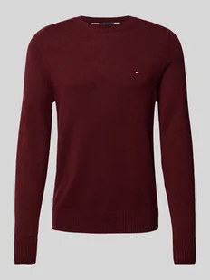 Sweter wełniany z wyhaftowanym logo - Swetry damskie - miniaturka - grafika 1