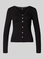 Bluzki damskie - Bluzka z długim rękawem o kroju slim fit z mieszanki wiskozy model ‘SINI’ - miniaturka - grafika 1