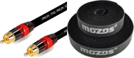 Kable komputerowe i do monitorów - Kabel Mozos Kabel Mozos RCA Cinch - RCA Cinch 3m czarny MCABLE-RR + Rzep Czarny 1 sztuka CM2M - miniaturka - grafika 1