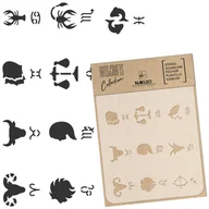Scrapbooking - szablon malarski scrapbooking - craft // ZNAKI ZODIAKU - A4 (21x30cm) - miniaturka - grafika 1