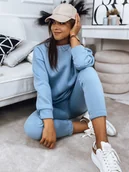 Dresy damskie - Komplet damski dresowy MOLLY PREMIUM niebieski Dstreet AY0721-S - miniaturka - grafika 1