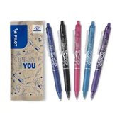 Długopisy - Zestaw 5x PILOT FRIXION BALL Clicker 0,7 mix kolor - miniaturka - grafika 1