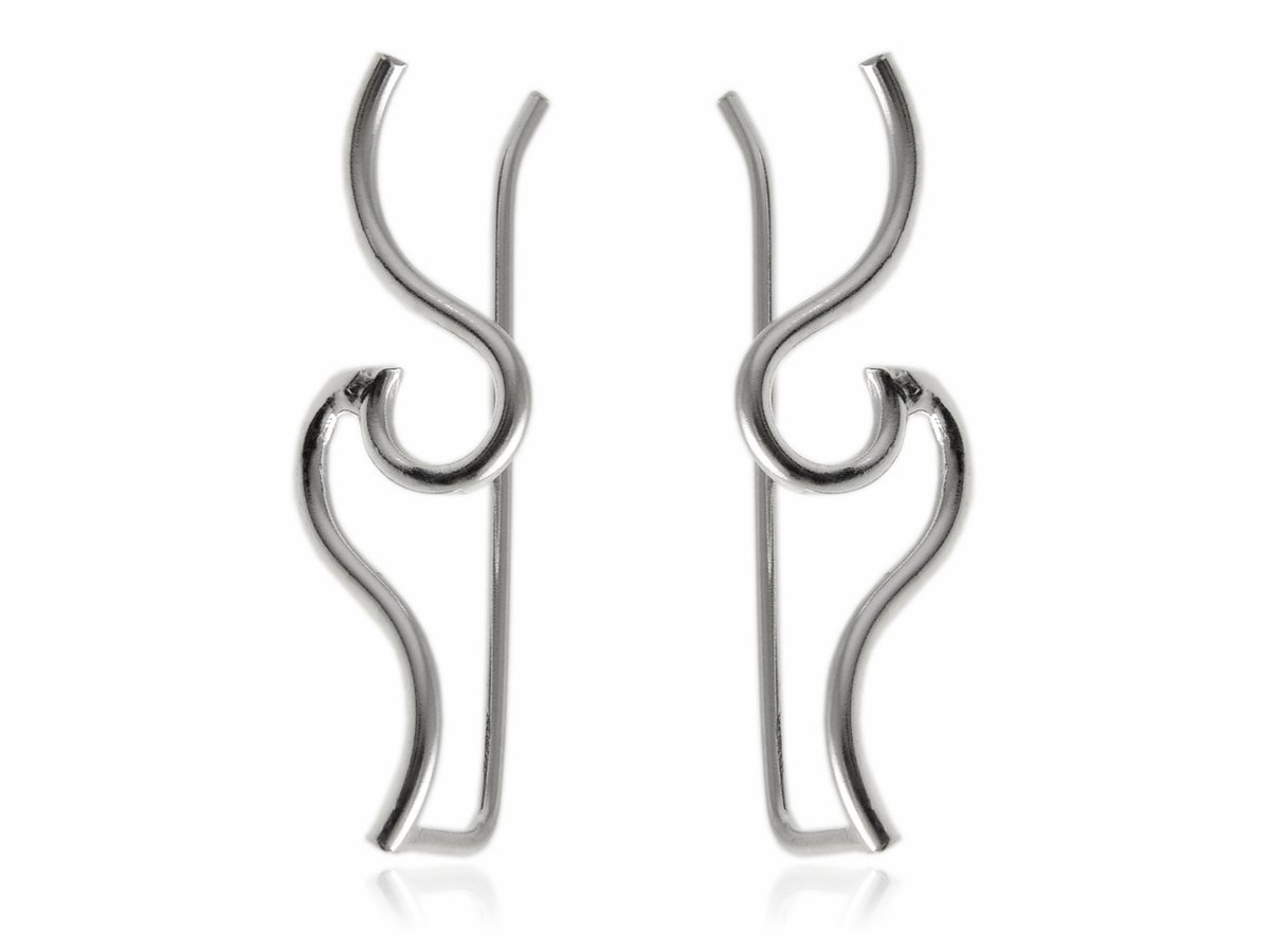 Nausznice srebrne Fala kn187