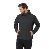 Kurtki i kamizelki sportowe męskie - Męska kurtka przeciwdeszczowa Jack Wolfskin PRELIGHT 2.5L JKT M black - XXL - miniaturka - grafika 1