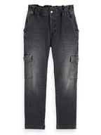 Spodnie damskie - Scotch & Soda Bojówki dżinsowe w kolorze antracytowym - miniaturka - grafika 1