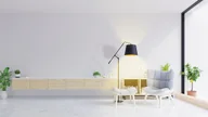 Lampy stojące - Funkcjonalna lampa podłogowa do czytania w salonie FOYA GOLD - miniaturka - grafika 1