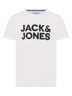 Koszulki męskie - Jack & Jones - T-shirt męski  JJNeon, biały - miniaturka - grafika 1