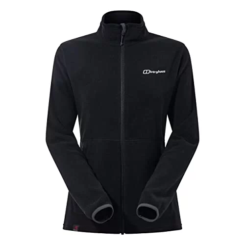 Berghaus Damska kurtka polarowa Prism 2.0 mikrointeraktywna z zamkiem błyskawicznym Czarny Jet Black 16 4A001062BP6