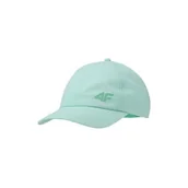 Czapki damskie - Dziecięca czapka z daszkiem 4F 4FJWSS25ACABU386-47S Zielony - miniaturka - grafika 1