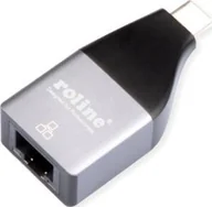 Adaptery i przejściówki - Adapter USB Roline Konwerter ROLINE USB 3.2 Gen 2 na Gigabit Ethernet - miniaturka - grafika 1