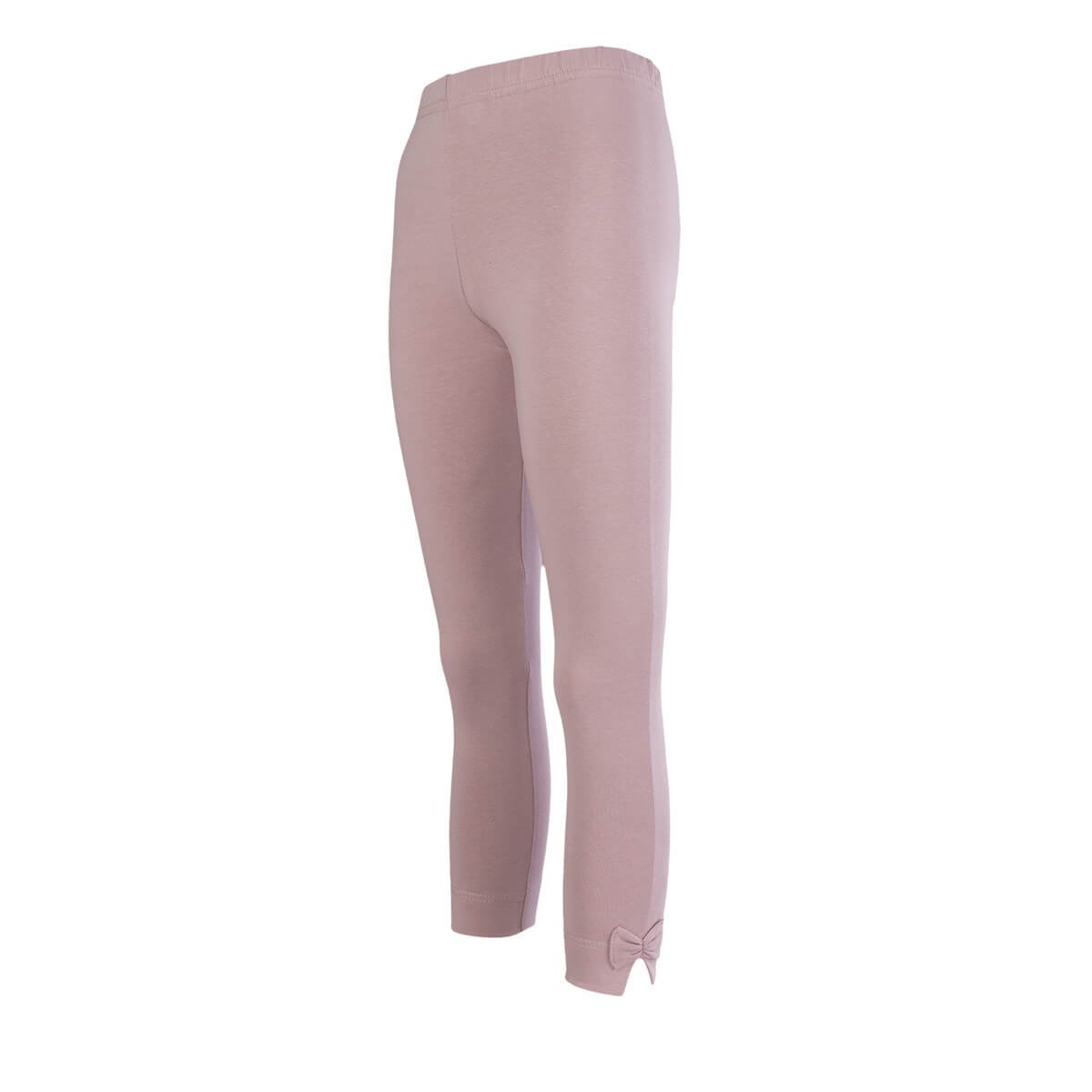 Legginsy dziewczęce, kokardki, pudrowy róż, Tup Tup