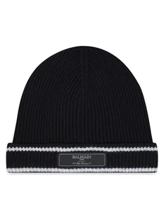 Balmain Czapka BV0P67-Z2359 Czarny - Czapki dla dzieci - miniaturka - grafika 1