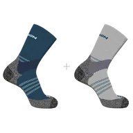 Skarpetki sportowe męskie - SKARPETY SALOMON X ULTRA ACCESS CREW 2-PACK C21661 - miniaturka - grafika 1