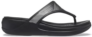Buty dla dziewczynek - Crocs Japonki "Monterey" w kolorze czarnym - grafika 1
