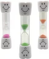 Breloczki dla dzieci - Timer Klepsydra dla dzieci Do Nauki Mycia Zębów Zestaw 3 sztuk 3 minuty - miniaturka - grafika 1