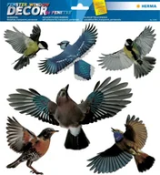 Etykiety samoprzylepne i bloki etykiet - Herma Fensterbild Warnvögel Bunt 30x30cm - miniaturka - grafika 1