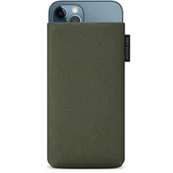 Etui i futerały do telefonów - Adore June Etui na telefon komórkowy Classic z recyklingu, oliwkowo-zielone, kompatybilne z iPhone 13 Pro Max/iPhone 12 Pro Max, nowoczesne, zrównoważone materiały R-PES, wyprodukowano w Europie - miniaturka - grafika 1