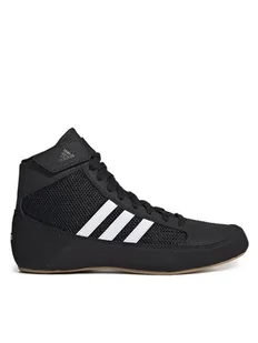 adidas Buty bokserskie HVC Shoes AQ3327 Czarny - Kimona, stroje i obuwie - miniaturka - grafika 1