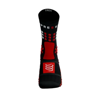 COMPRESSPORT skarpetki trekkingowe TREKKING SOCKS black/core red/white - Skarpetki sportowe męskie - miniaturka - grafika 6