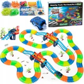 Zabawki konstrukcyjne - TOR SAMOCHODOWY ŚWIECĄCY 360 el GLOW TRACKS AUTO - miniaturka - grafika 1