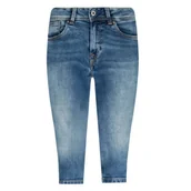 Spodenki damskie - Spodenki damskie Pepe Jeans Saturn Crop rybaczki jeansowe 3/4-W28 - miniaturka - grafika 1