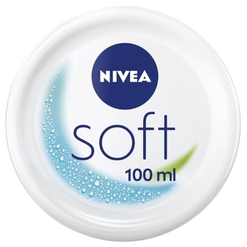 NIVEA Miękki odświeżający krem nawilżający (100 ml), lekki krem z witaminą E i 100% naturalnym olejkiem jojoba, szybko wchłaniający się krem do skóry dla odczuwalnie odprężającej skóry