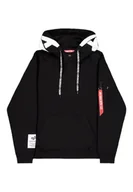 Bluzy męskie - Felpa con Cappuccio Uomo Alpha Industries - miniaturka - grafika 1
