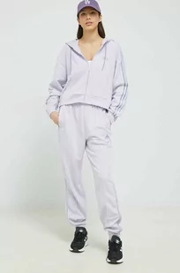 adidas dres damski kolor fioletowy - Dresy damskie - miniaturka - grafika 1