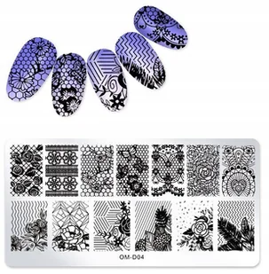 Blaszka Płytka do Stempli do zdobienia Paznokci - Ozdoby do paznokci - miniaturka - grafika 18