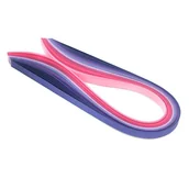 Scrapbooking - Paski do quillingu, różowo-fioletowe, 10 mm, 100 sztuk - miniaturka - grafika 1