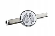Spinki do mankietów i krawatów - Cavalier King Charles Spaniel - spinka do krawata z psem, personalizowany k - miniaturka - grafika 1