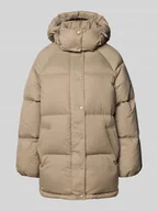 Kurtki damskie - Kurtka pikowana z kapturem i wpuszczanymi kieszeniami - miniaturka - grafika 1