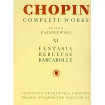 Polskie Wydawnictwo Muzyczne Chopin Complete Works XI Fantazja berceuse barcarolle CW XI Chopin - Polskie Muzyczne - Książki o muzyce - miniaturka - grafika 1