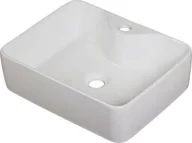 Umywalki - Umywalka ceramiczna BRENDO-470 biała - miniaturka - grafika 1