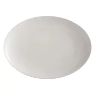 Tace i patery - Biały porcelanowy talerz Maxwell & Williams Basic, 30x22 cm - miniaturka - grafika 1
