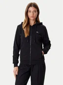 Bluzy damskie - Lacoste Bluza SF5256 Czarny Regular Fit - miniaturka - grafika 1