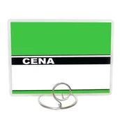 Cenówki - Cenówki Laminowane Zielone 80X111 - Napis Cena 50 Szt. - miniaturka - grafika 1