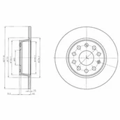 Tarcze hamulcowe - Tarcza hamulcowa DELPHI BG4324C - miniaturka - grafika 1