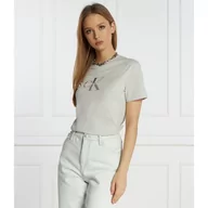 Koszulki i topy damskie - CALVIN KLEIN JEANS T-shirt | Regular Fit - miniaturka - grafika 1