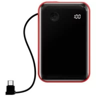 Powerbanki - Baseus Powerbank Mini S z kablem USB-C 10000mAh 3A 15W czerwony BSU1334RED - miniaturka - grafika 1