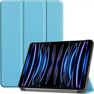 Etui do tabletów - Bizon Etui Case Tab Croc do Apple iPad Pro 11 2022/2021/2020/2018, błękitne - miniaturka - grafika 1