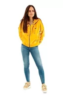 Bluzy damskie - Superdry Vintage Crop Ziphood Bluza damska, Utah Gold, XS - miniaturka - grafika 1