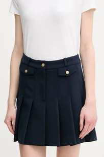 Tommy Hilfiger spódnica kolor granatowy mini rozkloszowana WW0WW44731 - Spódnice - miniaturka - grafika 1