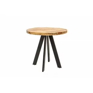 Invicta Interior Stół iron craft 80 cm okrągły mango 39400 - Stoły - miniaturka - grafika 1